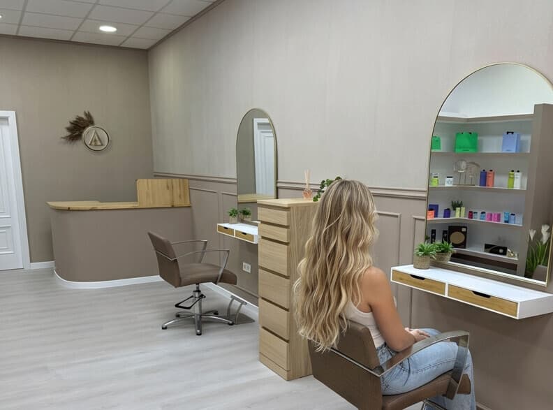 Tratamiento capilar natural en la peluquería Aura Atelier de Vilagarcía de Arousa